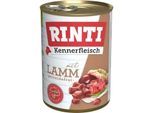 RINTI Kennerfleisch Nassfutter Hund, Adult, Dose, Lamm 24x400 g
