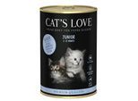 CAT'S LOVE Nassfutter Katze Junior Kalb 12x400 g