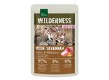 REAL NATURE WILDERNESS Nassfutter Katze, Kitten Wide Savannah, Lamm und Wildschwein 12x85 g