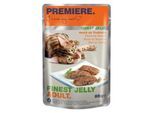 PREMIERE Finest Jelly Nassfutter Katze Adult Reich an Truthahn 88x85 g