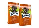 HAPPY DOG Sensible Trockenfutter Hund Adult, Toscana 2x12,5 kg