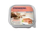 PREMIERE Pure Paté Nassfutter Katze Adult Lachs 64x100 g