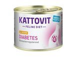 KATTOVIT Feline Diet Nassfutter Katze Diabetes Adult Huhn 48x185 g