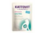 KATTOVIT Feline Diet Nassfutter Katze Gastro Adult Lachs und Reis 96x85 g