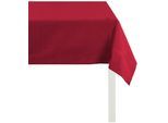 Tischdecke APELT "4362 Rips - UNI" Gr. 5, rot (bordeaux), B:45cm L:135cm, Baumwolle, Polyester, Tischdecken, Tischdecke, Wasser- und Schmutzabweisend