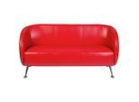 Mid.you , Rot , Textil , 168x85x58 cm , Rücken echt , Wohnzimmer, Sofas & Couches, Sofas, 3er Sofas