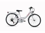 Jugendfahrrad DACAPO "DaCapo Kinderfahrrad 24'' Balloon 6 Gänge" Gr. 36, weiß, Fahrräder, Kinder, 36cm, 24 Zoll (60,96cm) hinten: 24 Zoll (60,96cm)