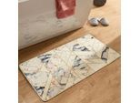 Badematte GINO FALCONE "Aquata GF-155", creme, H:5mm, Oberfläche: 100% Polyester, Badematten, Badematte