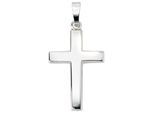 Kreuzanhänger JOBO "Anhänger Kreuz", weiß (weißgold 585), Schmuckanhänger, Damen, Weißgold 585, 585 Weißgold
