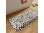 Badematte GINO FALCONE "Aquata GF-162", beige, H:5mm, Oberfläche: 100% Polyester, Badematten, Badematte