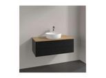Villeroy und Boch Antao Waschtisch-Unterschrank K20111PD 100x36x50cm, Waschbeckenplattenfarbe honey oak, black matt lacquer