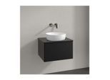 Villeroy und Boch Antao Waschtisch-Unterschrank K29010PD 60x36x50cm, Waschbeckenplattenfarbe Lack, black matt lacquer