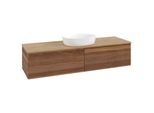 Villeroy und Boch Antao Waschtisch-Unterschrank K36011HM 160x36x50cm, Waschbeckenplattenfarbe honey oak, warm walnut