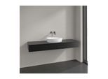 Villeroy und Boch Antao Waschtisch-Unterschrank K14050PD 160x19x50cm, Hahnlochbohrung, Waschbeckenplattenfarbe Lack, black matt lacquer