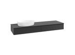 Villeroy und Boch Antao Waschtisch-Unterschrank K15110PD 160x19x50cm, Waschbeckenplattenfarbe Lack, black matt lacquer