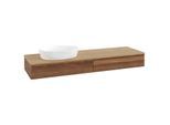 Villeroy und Boch Antao Waschtisch-Unterschrank K15011HM 160x19x50cm, Waschbeckenplattenfarbe honey oak, warm walnut