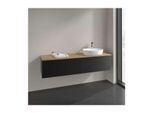 Villeroy und Boch Antao Waschtisch-Unterschrank K38111PD 160x36x50cm, Waschbeckenplattenfarbe honey oak, black matt lacquer