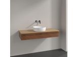 Villeroy und Boch Antao Waschtisch-Unterschrank K10111HM 120x19x50cm, Waschbeckenplattenfarbe honey oak, warm walnut