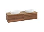Villeroy und Boch Antao Waschtisch-Unterschrank K28011HM 160x36x50cm, Waschbeckenplattenfarbe honey oak, warm walnut