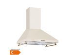 Victoria Dunstabzugshaube 60cm Retro-Design 644,5m³/h 2 LED-Lampen Elfenbein
