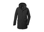 Parka KILLTEC "KOW 80 MN PRK", Herren, Gr. M, schwarz, Obermaterial: 100% Polyester.Futter: 100% Polyester.Füllung: 100% Polyester, Jacken Parka, Wasser- und winddichter Funktionsparka, atmungsaktiv, recycelt