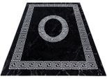 Läufer AYYILDIZ TEPPICHE "PLUS 8009", schwarz, B:80cm H:6mm L:300cm, Polypropylen (PP), Teppiche, Läufer, gemusterter Flachflor, robust, Webteppich, alle Räume