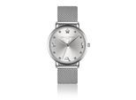 Quarzuhr AMELIA PARKER "AC3-B018S", silber, Armbanduhren, Damen, Quarzuhr
