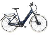 E-Bike LLOBE "City E-Bike 28" Millenium 7G" Gr. 47, blau (blau, schwarz), Elektrofahrräder, 47cm, 28 Zoll (71,12cm)