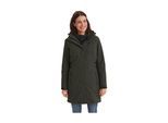 Parka KILLTEC "KOW 165 WMN PRK", Damen, Gr. 44, grün (olivgrün), Obermaterial: 100% Polyester.Futter: 100% Polyester.Füllung: 100% Polyester, Jacken Parka, Wasser- und winddichter Parka mit Teddyfleece und abnehmbarer Kapuze