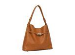 Schultertasche "Milano", Mädchen, Gr. B/H/T: 36cm x 28cm x 12cm onesize, braun, Leder, COLLEZIONE ALESSANDRO, Taschen Schultertasche, aus softem Leder, Made in Italy