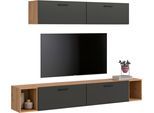 Schrank-Set HOME AFFAIRE "ENESTE, 6-teilig, in verschiedenen Farben, individuell kombinierbar", artisan eiche nachbildung, basalt grau, B:202cm H:34cm T:184cm, Spanplatte, Kastenmöbel-Sets, Stauraumelement, Kombination, Wohnkombination, Schrankwand, Lowboard