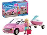 Konstruktions-Spielset PLAYMOBIL "PLAYMOBIL x Barbie™ Cabrio (72123), Barbie™", bunt, Spielbausteine, Kinder, Kunststoff, Konstruktions-Spielset, Made in Europe