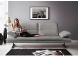2,5-Sitzer W.SCHILLIG "broadway, Designsofa mit tollem Sitzkomfort", grau (steel s22), B:236cm H:94cm T:96cm, Flachgewebe S22 (100% Polyester), Sofas, 2 5-Sitzer, Sitztiefenverstellung, Kopfteil- & Seitenteilverstellung, Breite 236cm