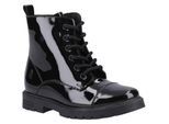 Hush Puppies Lauren Lackleder Stiefel für Mädchen in Schwarz