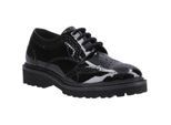 Hush Puppies Gabi Lace Up Meisjes Zwart Leren Brogues