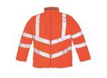 Yoko - "Kensington" Jacke Reflektierende Details für Herren (Fluoreszierendes Orange)