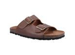 Hush Puppies Nash Slider Leren Heren Bruine Sandalen