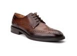 Base London Pocket Leren Heren Bruine Brogues Schoenen