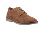 Hush Puppies Samson Leren Heren Tan Brogues Schoenen