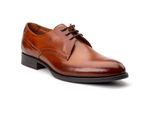 Base London Edison Leren Herenschoenen Met Veters In Verbrand Bruin
