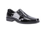 Hush Puppies Brody Leren Zwarte Instapschoenen Voor Heren