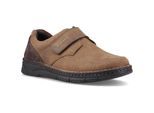 Hush Puppies Forde Leder Slipper für Herren mit Klettverschluss in Tan