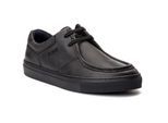 Base London Dalston Leder Herren Schwarz Mokassin Schuhe