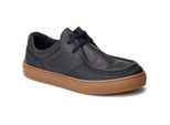 Base London Dalston Leder Herren Mokassins Schuhe in Marineblau
