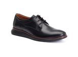 Base London Wing Leren Zwarte Oxford Schoenen Voor Heren