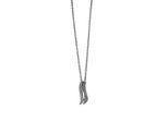 Orphelia Damen-Kette aus 925er Sterlingsilber mit Anhänger – Schwarz ZH-6030/2