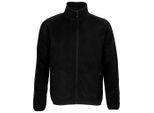 SOLS Heren Factor Gerecycleerd Fleece Jas (Zwart)