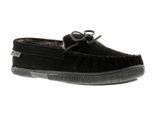 Hush puppies leren heren pantoffels zwart