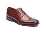 Base London Steeple Brogue Leren Heren Burnt Tan Brogues Schoenen