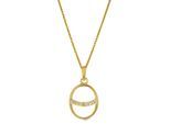 Orphelia 'Amaliada' Damen-Anhänger aus 925er Sterlingsilber mit Kette – Gold ZH-7572